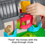 Fisher-Price Little People Friendly Horses Stable Toddler Playset With Sounds, 6 Play Pieces - Image 4
