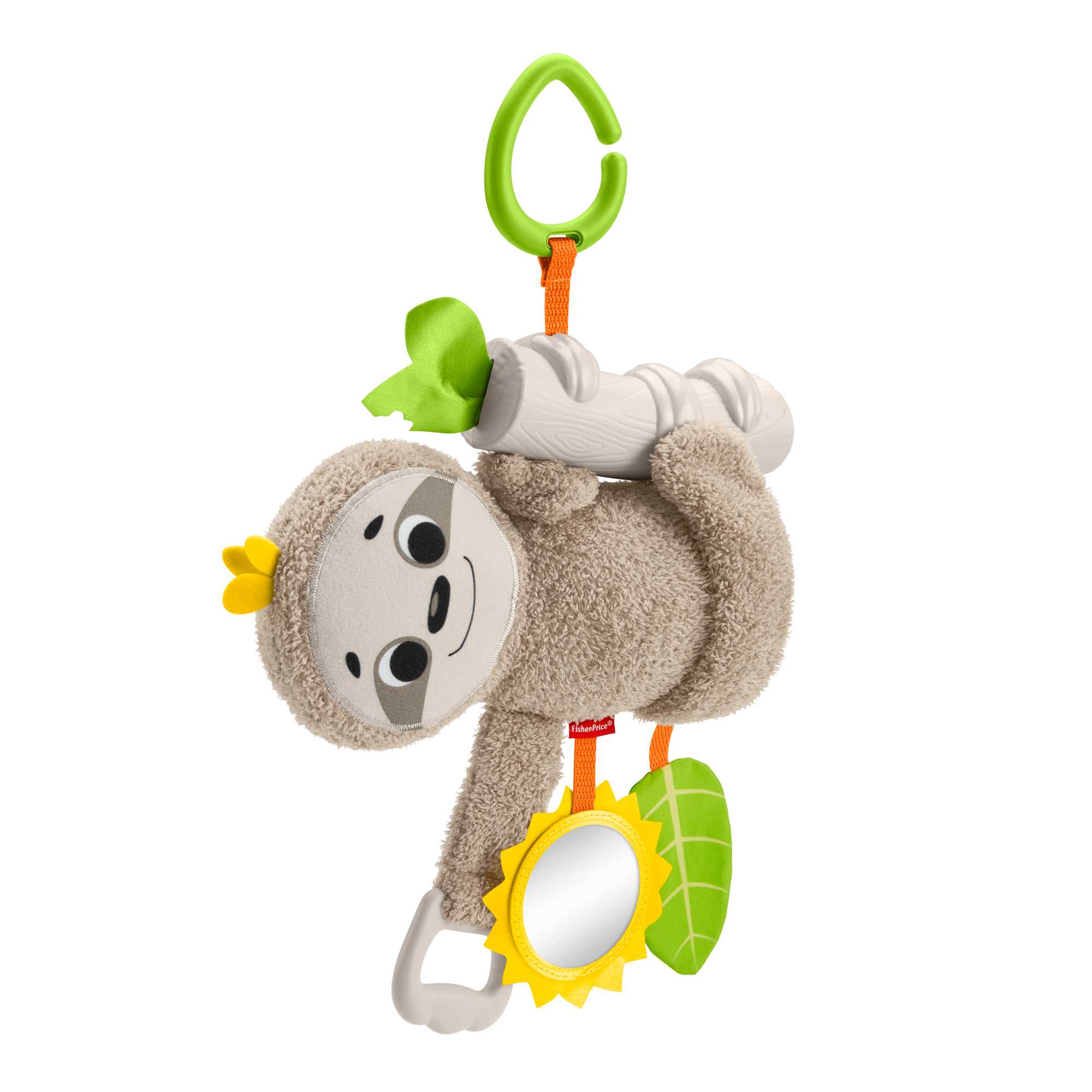 kdgbzxcefyrnffzrsunr Fisher-Price Slow Much Fun Stroller Sloth Baby Toy With Sensory Details For Newborns - Image 1