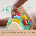 Fisher-Price Wooden Activity Triangle, 2-Sided Fine Motor Toy For Baby, 1 Wood Piece - Image 3