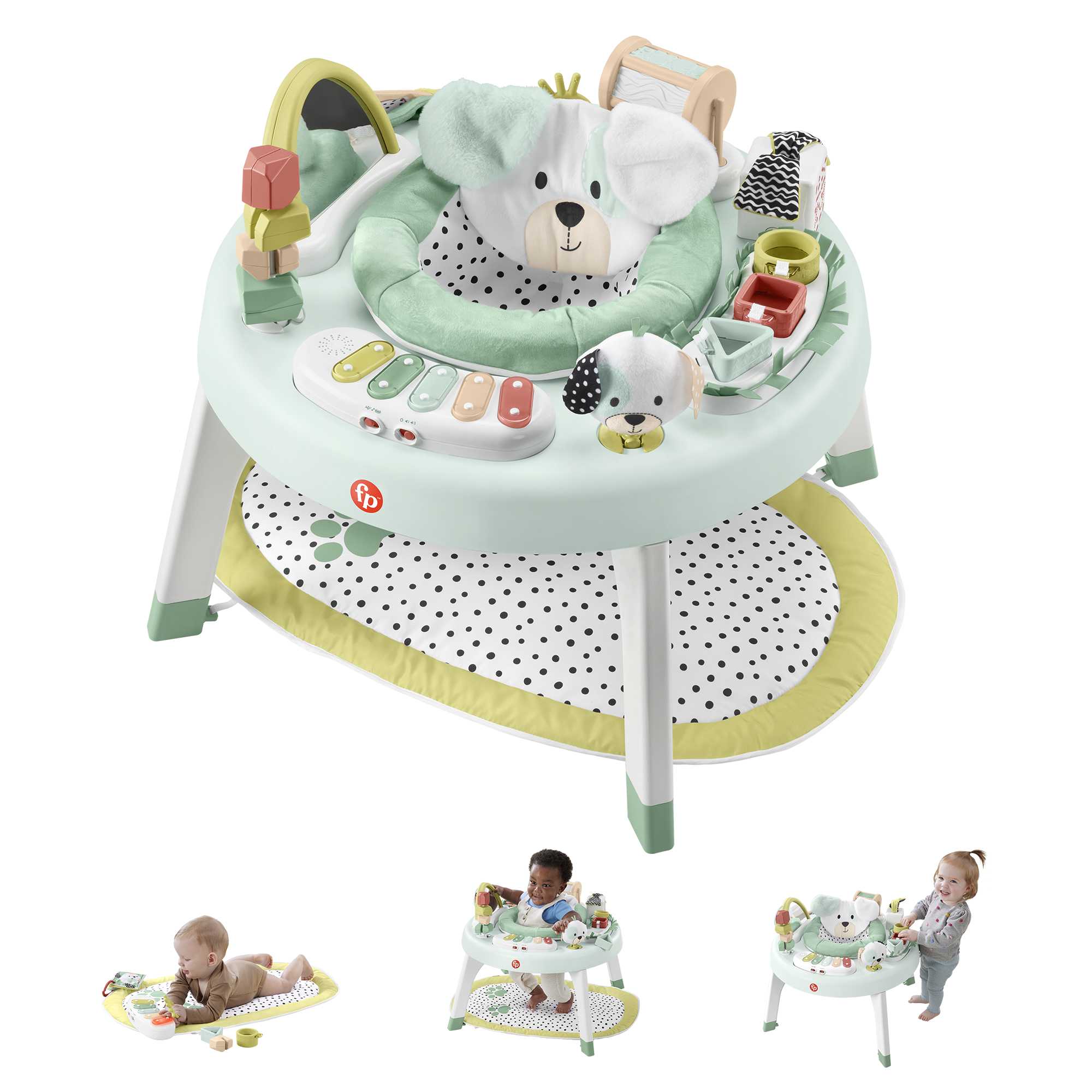 khii2znskv9ralfzyvuy_9e48e2cf-e4c0-49ba-ad89-90fcbf310813 Fisher-Price 3-in-1 Baby Activity Center With Lights & Sounds, Play Mat, Toddler Toy, Snugapuppy - Image 1