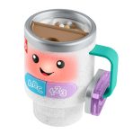 Fisher-Price Laugh & Learn Wake Up & Learn Coffee Mug Baby Musical Toy, Multilanguage Version