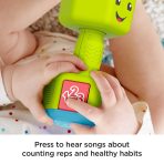 Fisher-Price Laugh & Learn Countin' Reps Dumbbell Musical Rattle Toy For Infant & Toddler - Image 4