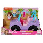 Fisher-Price Little People Barbie Beach Cruiser Toy Car With Music & 2 Figures For Toddlers - Image 6