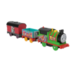 Thomas & Friends Graffiti Percy Motorized Toy Train Engine With Cargo Cars For Preschool Kids - Image 2