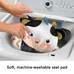 Fisher-Price Sit-Me-Up Floor Seat, Portable Baby Chair & 2 Developmental Newborn Toys, Cute Cow - Image 4
