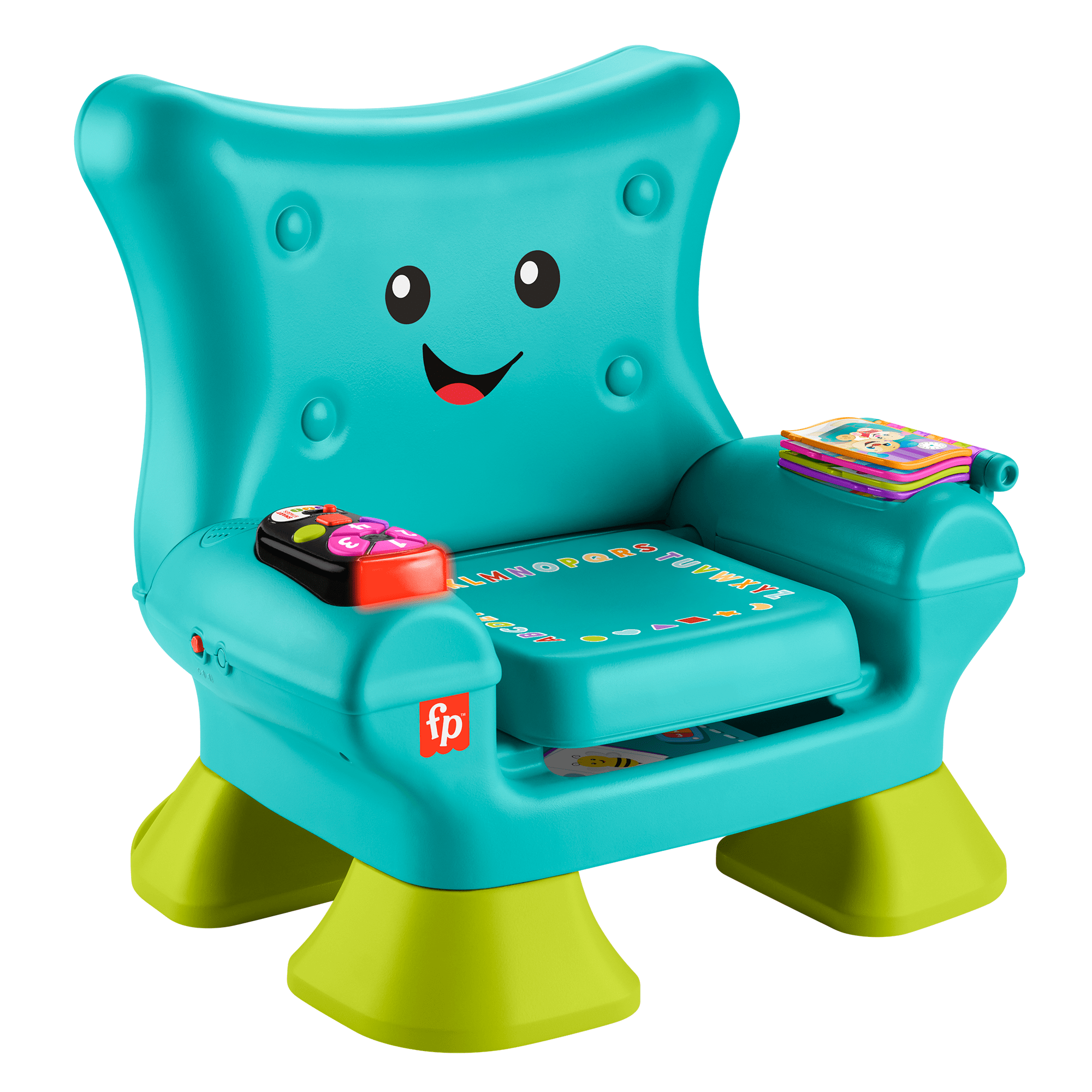 le8khj72dfy36tqzqav0_6bda2c81-b3e0-4a56-8ead-d8b54a4fb72d Fisher-Price Laugh & Learn Smart Stages Chair Teal Electronic Learning Toy For Toddlers, Multilanguage Version - Image 1