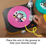 Fisher-Price Rockin' Record Player Musical Toy For Preschool Pretend Play - Image 4