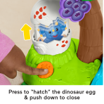 Fisher-Price Little People Dinosaur Village & Play Mat Toddler Playset, 3 Toy Figures - Image 4