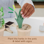 Fisher-Price Wooden Herb Garden And Tools Pretend Playset For Preschool Kids, 12 Wood Pieces - Image 4