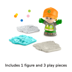 Fisher-Price Little People Recycling Truck Musical Toddler Garbage Toy Set, 5 Pieces - Image 5
