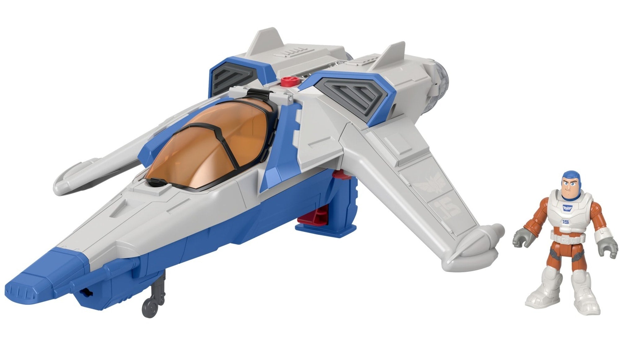 lyuenz4ngtuxrkyapfwj Imaginext Disney And Pixar Lightyear XL-15 Spaceship With Lights & Sounds, Buzz Lightyear Toy - Image 1