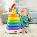 Fisher-Price Giant Rock-A-Stack Baby Toy, Ring Stacking Toy For Infants And Toddlers, 14+ Inches Tall - Image 2