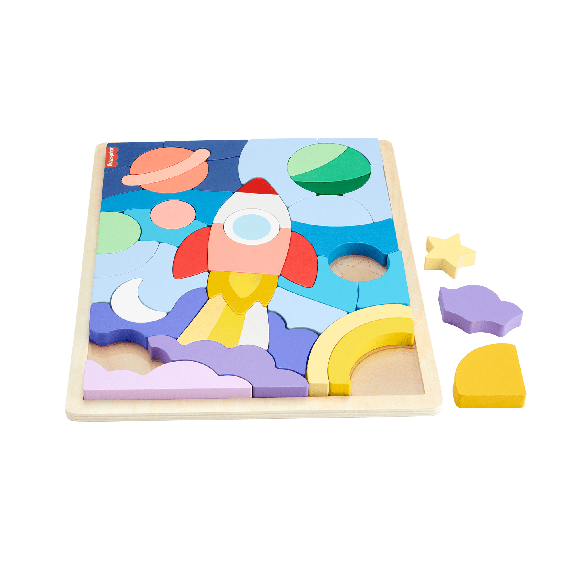 m9joqoduzenhkpwezg8k_9011e463-31e8-4301-90f5-e7714cadd9b5 Fisher-Price Wooden Space Blocks Puzzle For Preschool Kids, 42 Wood Pieces - Image 1