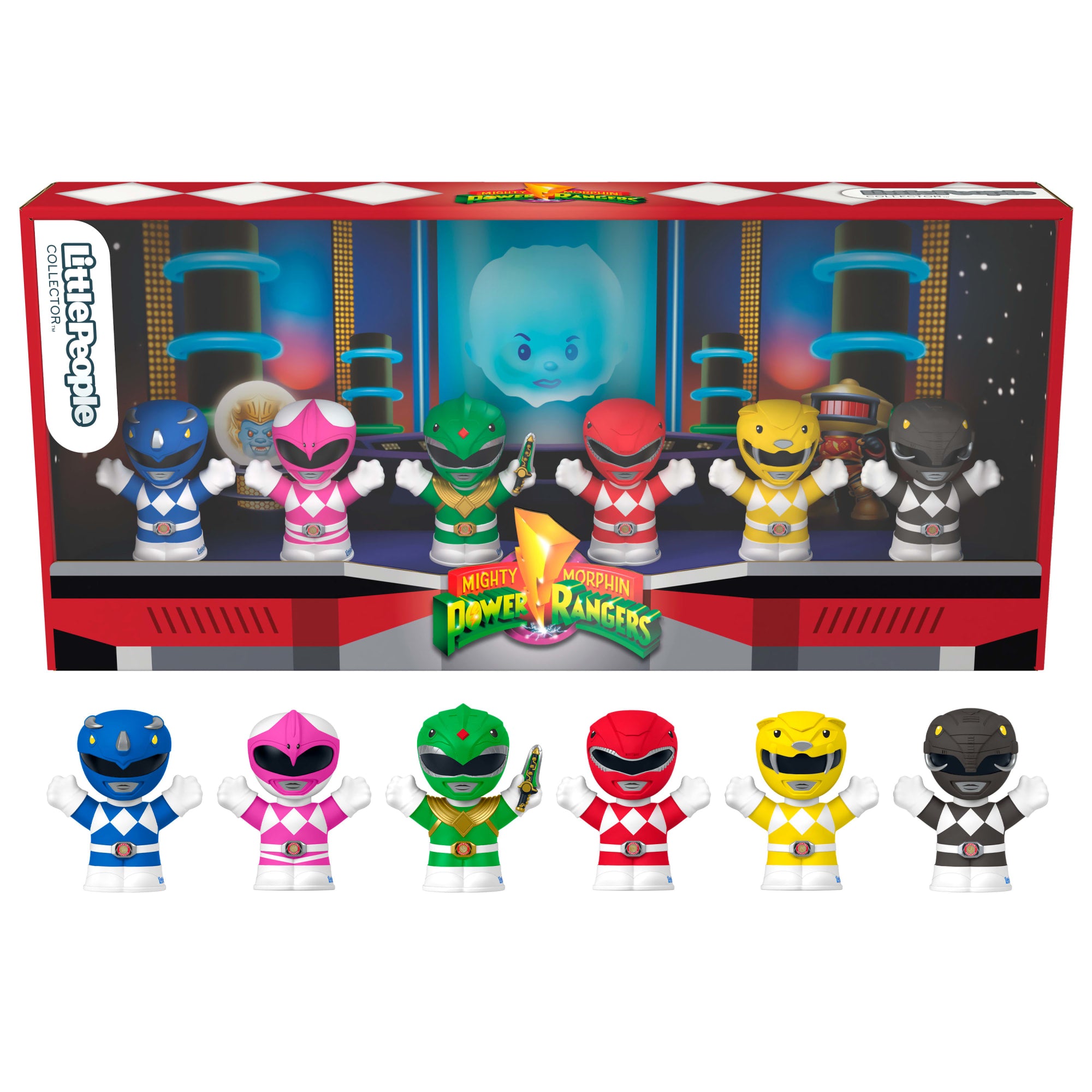 maj8ulitrxtsijtlyy39 Little People Collector Power Rangers Special Edition Set For Adults & Fans, 6 Figures - Image 1