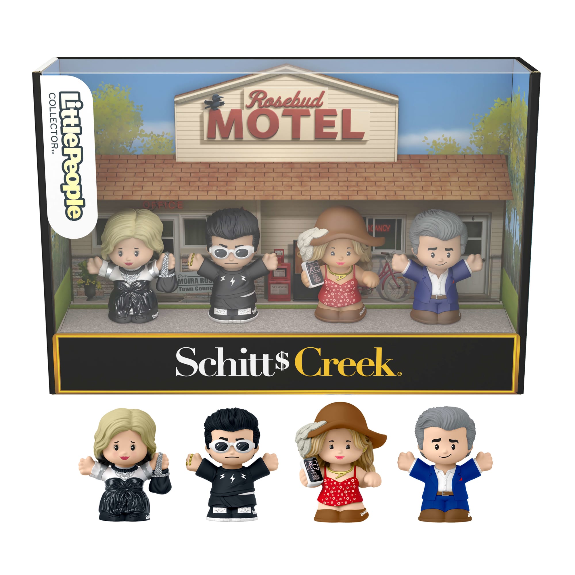 mpwn6kmznkizhmk0b6mb Little People Collector Schitt's Creek Special Edition Set in A Display Gift Box, 4 Figures - Image 1