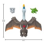 Imaginext Jurassic World Dominion Quetzal Dinosaur Toy With Soaring Action, 3 Piece Preschool Toys - Image 4