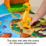 Fisher-Price Little People Dinosaur Village & Play Mat Toddler Playset, 3 Toy Figures - Image 3