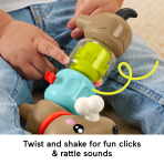 Fisher-Price Fp Pets Click & Spin Activity Pup Fine Motor Sensory Toy For Babies - Image 3
