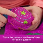 Fisher-Price Barney's World Sensory Barney Plush Toy With Fidget Activity For Toddlers - Image 4
