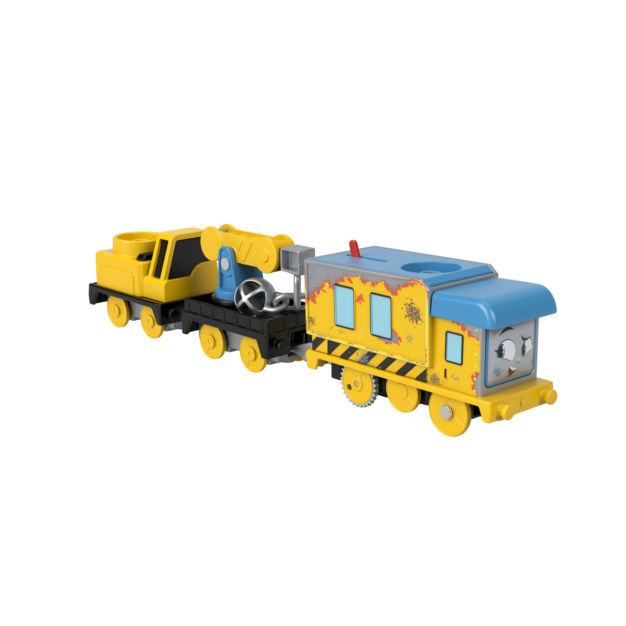 ohdohm3wg7m6h46vh3dt Thomas & Friends Wreck 'n Roll Carly The Crane Motorized Toy Train With Wrecking Ball For Kids - Image 1