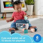 Fisher-Price Baby's First Blocks - Navy Fawn, Shape-Sorting Toy - Image 2