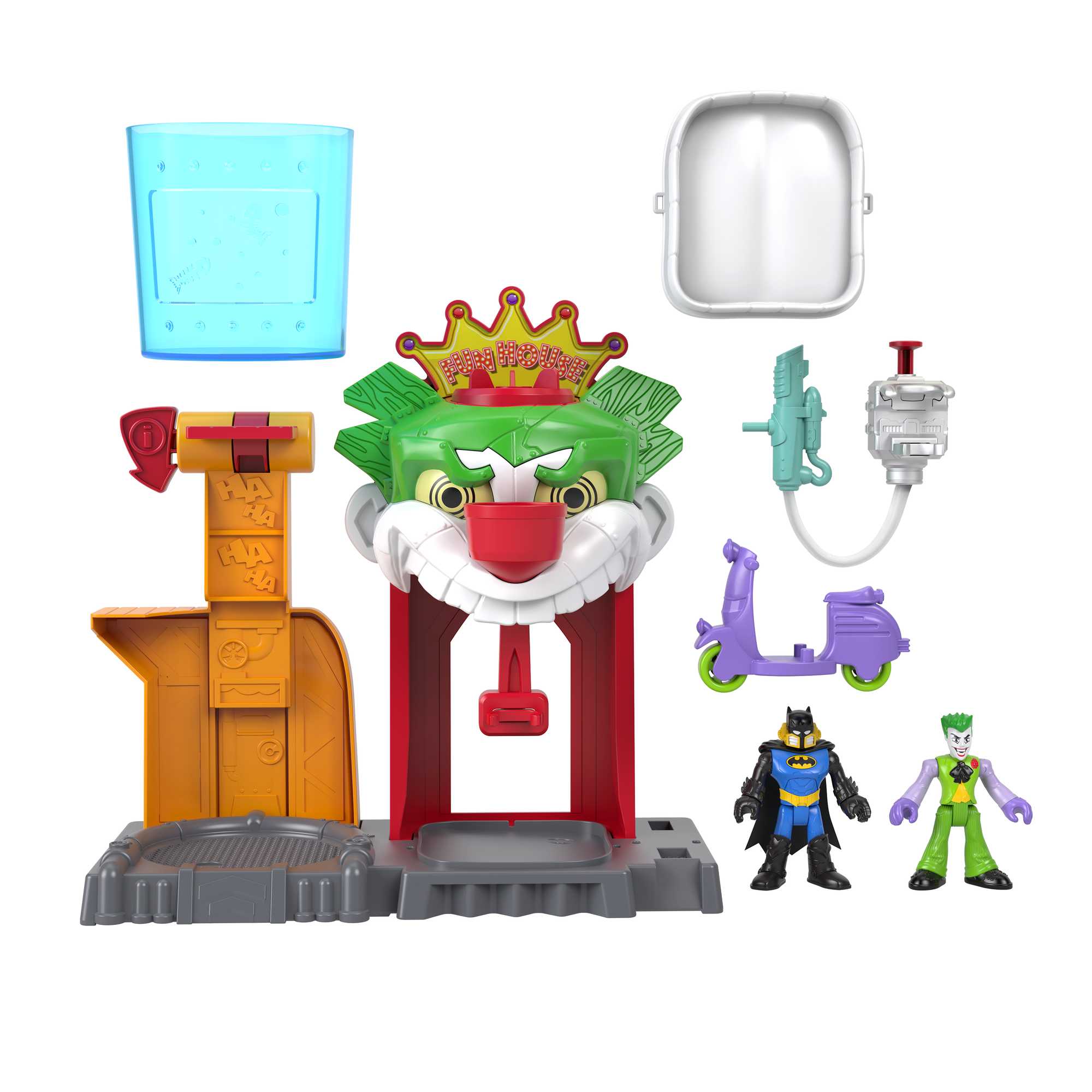 ojt11cu66svbcjohspqv_5c69873d-f2da-4879-8c80-e69bee30f84f Imaginext DC Super Friends Batman Playset With Color Changing Action, the Joker Funhouse - Image 1