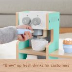 Fisher-Price Wooden Coffee Shop Set For Preschool Pretend Play, 20 Wood Pieces - Image 2