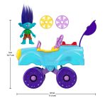 Imaginext Dreamworks Trolls Branch Figure And Buggy Toy Car With Projectile Launcher, 4 Pieces - Image 5
