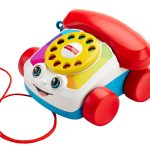Fisher-Price Chatter Telephone Baby And Toddler Pull Toy Phone With Rotary Dial