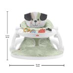 Fisher-Price Sit-Me-Up Seat Portable Baby Chair With Snack Tray And Newborn Toys, Puppy Perfection - Image 6