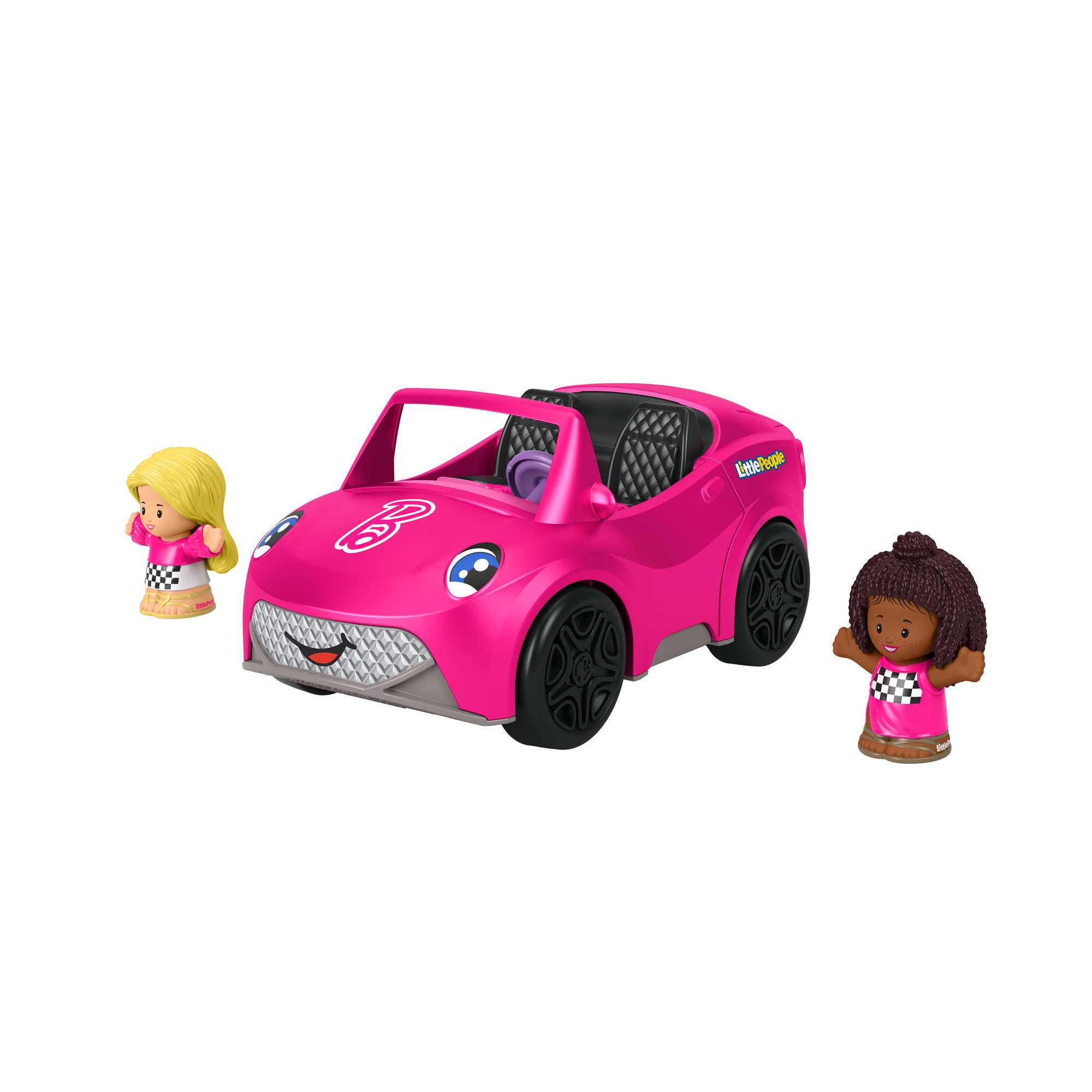 ovon8oyw1kvwxxxsmb8a_2af94bd7-ed17-4326-8b72-43accb3a5a0c Barbie Convertible Vehicle And Figure Set By Little People - Image 1