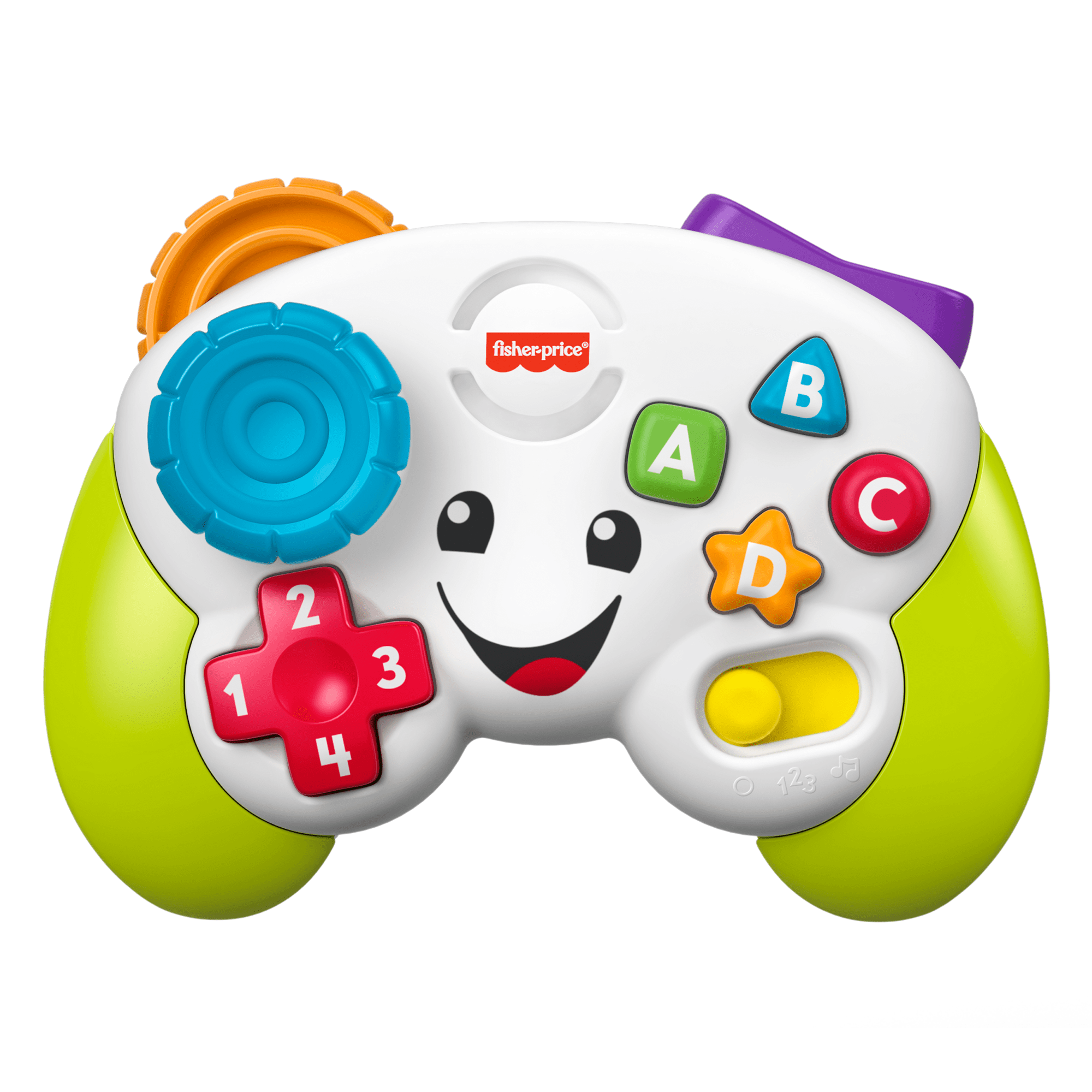 oydvcpar5thmfxly4fsa Fisher-Price Laugh & Learn Game & Learn Controller Musical Baby Toy With Lights, Green - Image 1