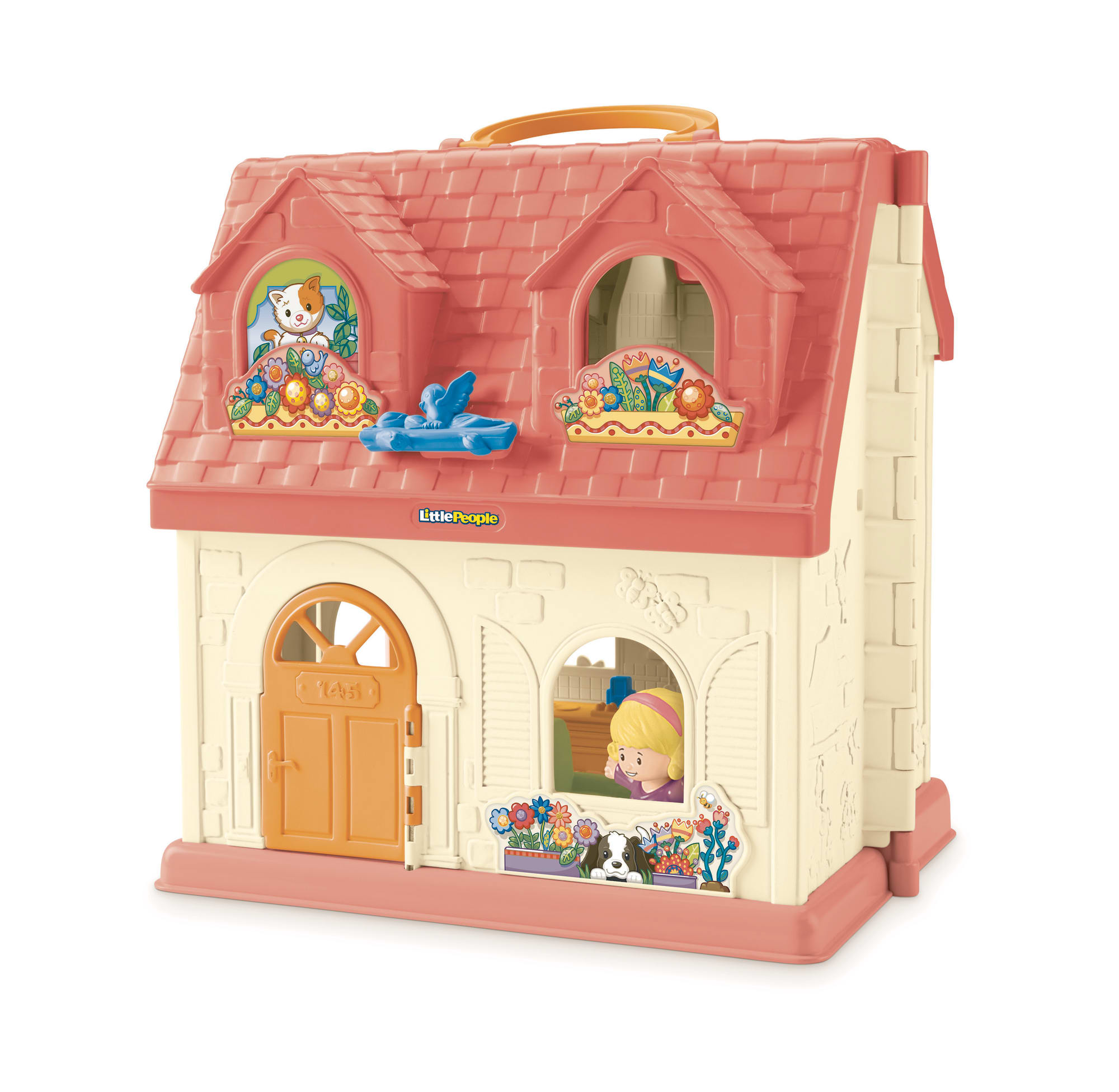 pm0lh7mvcyhb0qn48ojy Fisher-Price Little People Toddler Playset With Sounds, Songs & Phrases, Surprise & Sounds Home, 7 Pieces - Image 1