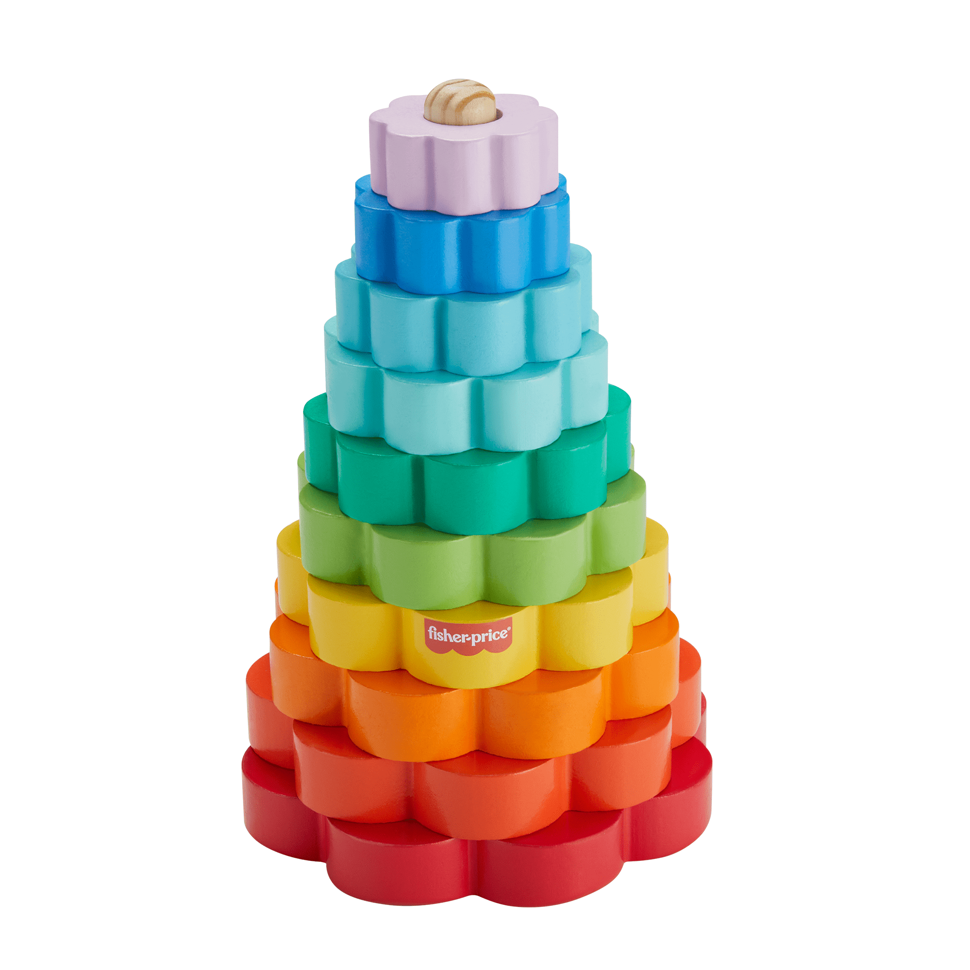 pzrc6w3xs9aepi8793qx_bfce09b0-7dc9-4f84-a5fa-56f1f0c86cc6 Fisher-Price Wooden Ring Stacker Toddler Fine Motor Toy, 10 Wood Pieces - Image 1