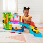 Fisher-Price Little People Light-Up Learning Garage Toddler Playset, 5 Play Pieces, Multi-Language Version - Image 4