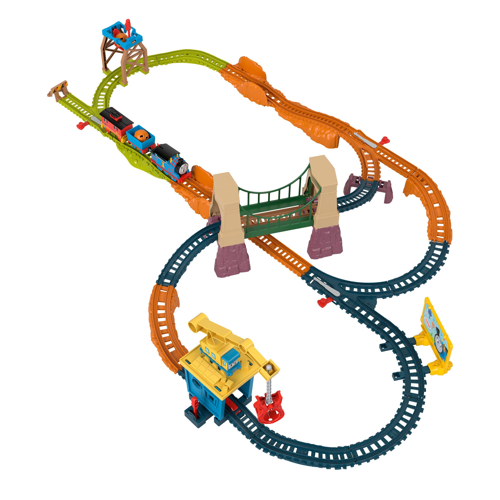 qlmxjgmnhkfnlljnul5e.jpg Thomas & Friends Adventures With Thomas & Brake Car Bruno Motorized Toy Train & Track Set For Kids - Image 1