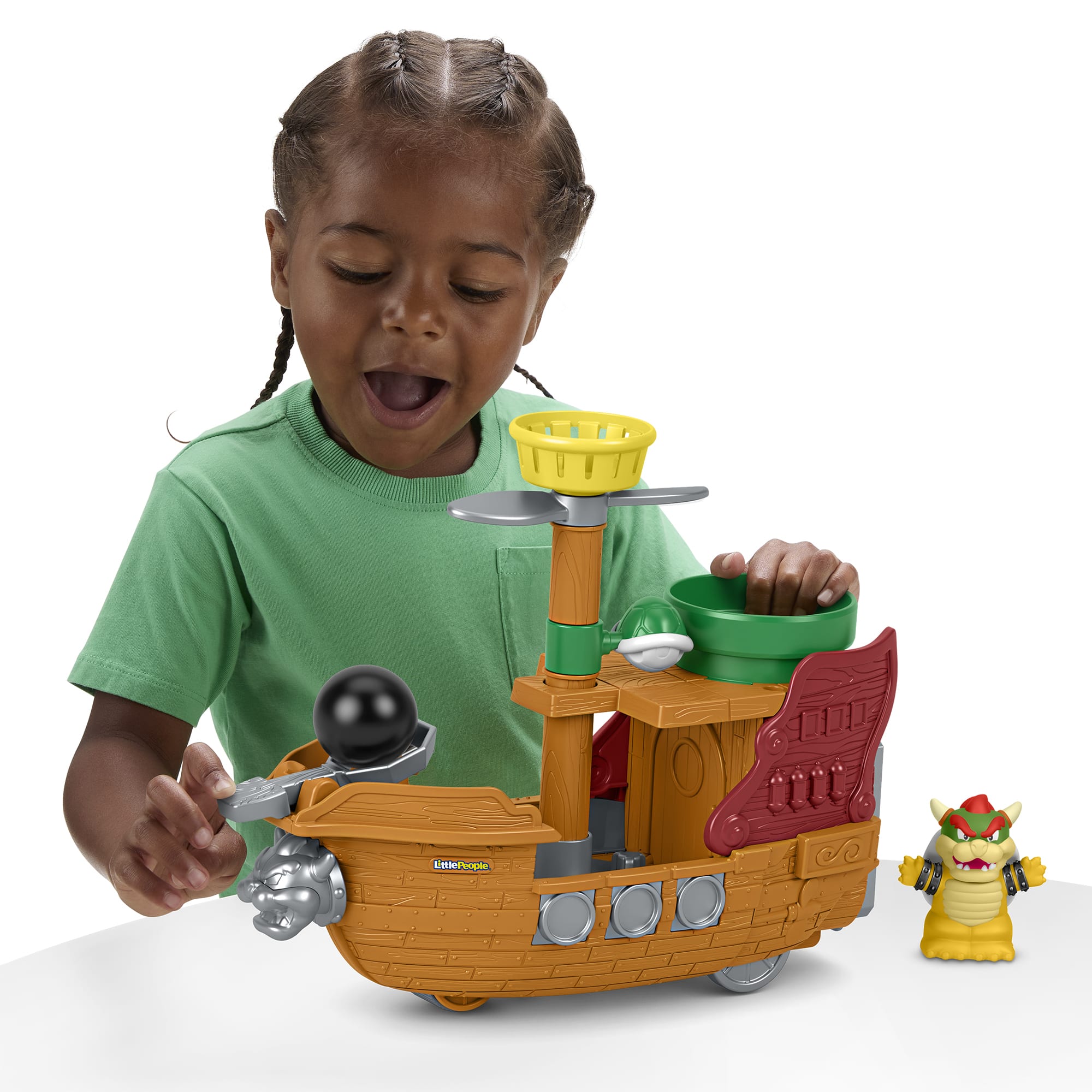 qltk1lgri2tizdocbzis_d16e8514-d43d-4455-b148-92f7801db967 Fisher-Price Little People My Mario Bowser's AIrship & Figure Set Toddler Toy - Image 1