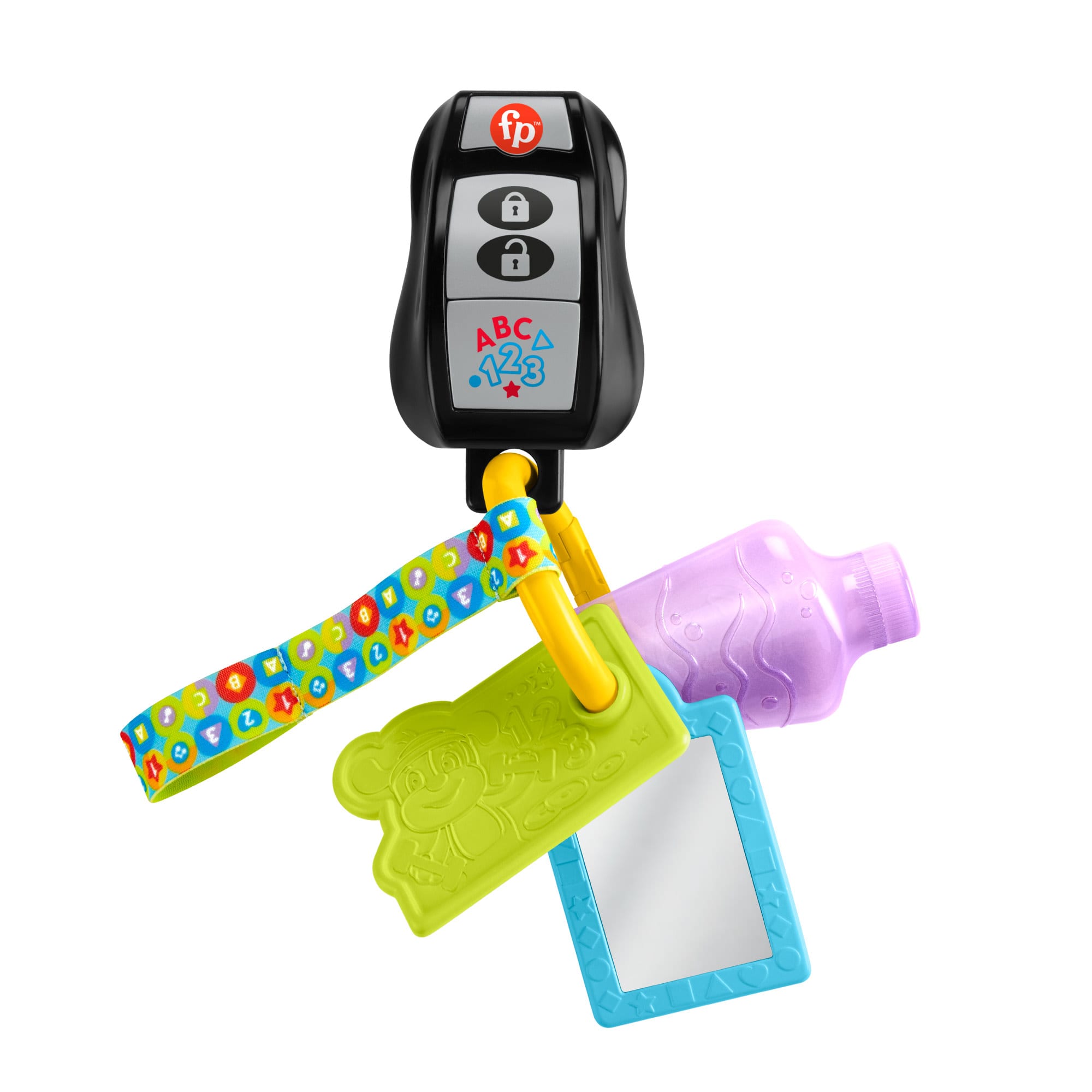 qo552oelzvuoxhtsr5y9_b04008a7-ccf9-4b76-a4d2-5410f62a60d9 Fisher-Price Laugh & Learn Play & Go Activity Keys Baby & Toddler Musical Learning Toy, Multilanguage Version - Image 1