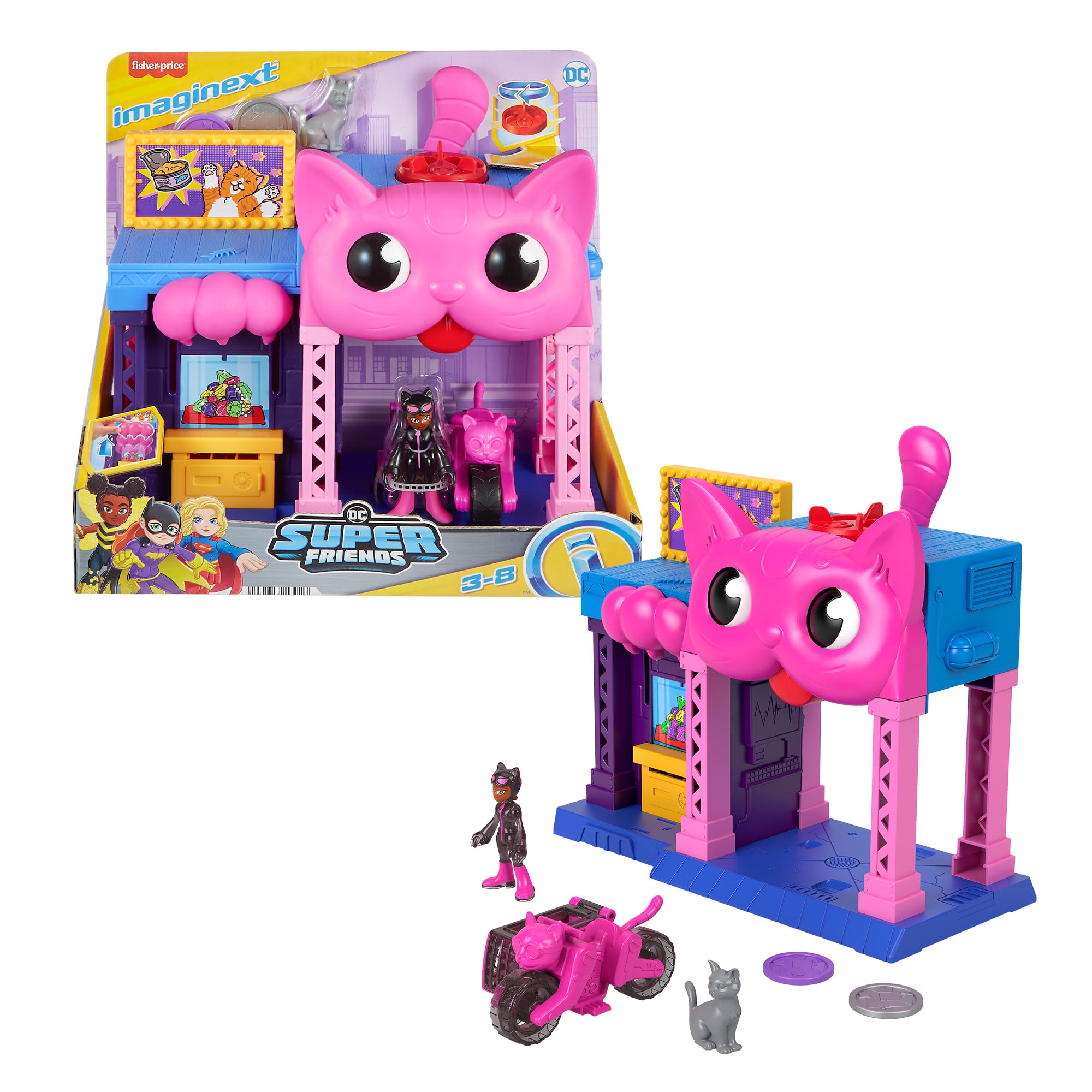 qotocx4gidhrr1u48bbo Imaginext DC Super Friends Catwoman Playhouse Playset With Figure & Accessories For Kids - Image 1
