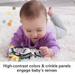 Fisher-Price 2-in-1 Rockin' Tummy Time Otter, Plush Baby Sensory Toy For Tummy Time - Image 4
