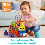 MEGA BLOKS First Builders ABC Musical Train Toy Building Blocks With Music (50 Pieces) For Toddler - Image 2