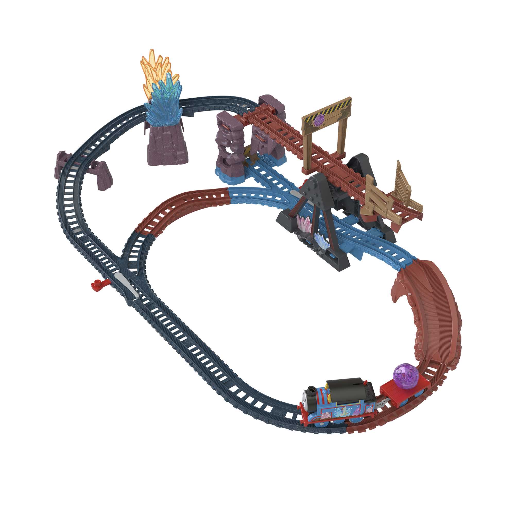 qz9cbju8vq1e7wfxtsaa_6ccd821c-523c-4ad8-9137-a637900b89b7.jpg Thomas & Friends Crystal Caves Adventure Set With Motorized Thomas Train & 8 Ft Of Track - Image 1