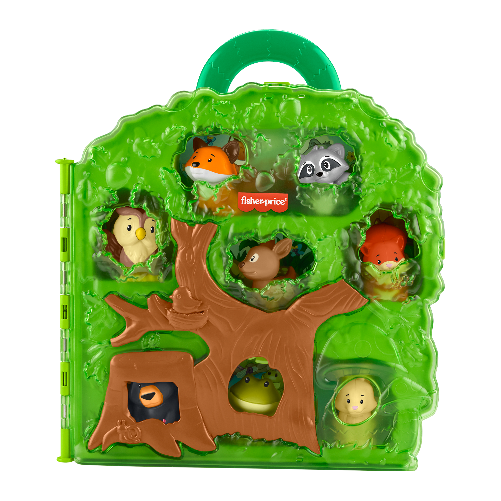 qzjkbt04qv7dq61n9nw1 Fisher-Price Little People Forest Friends Carry Case Toddler Playset With Figures, 9 Pieces - Image 1