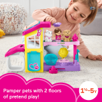 Fisher-Price Little People Barbie Play And Care Pet Spa Musical Toddler Playset, 4 Pieces - Image 2