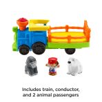 Fisher-Price Little People Choo-Choo Zoo Train Musical Toddler Toy Vehicle With 3 Figures - Image 4