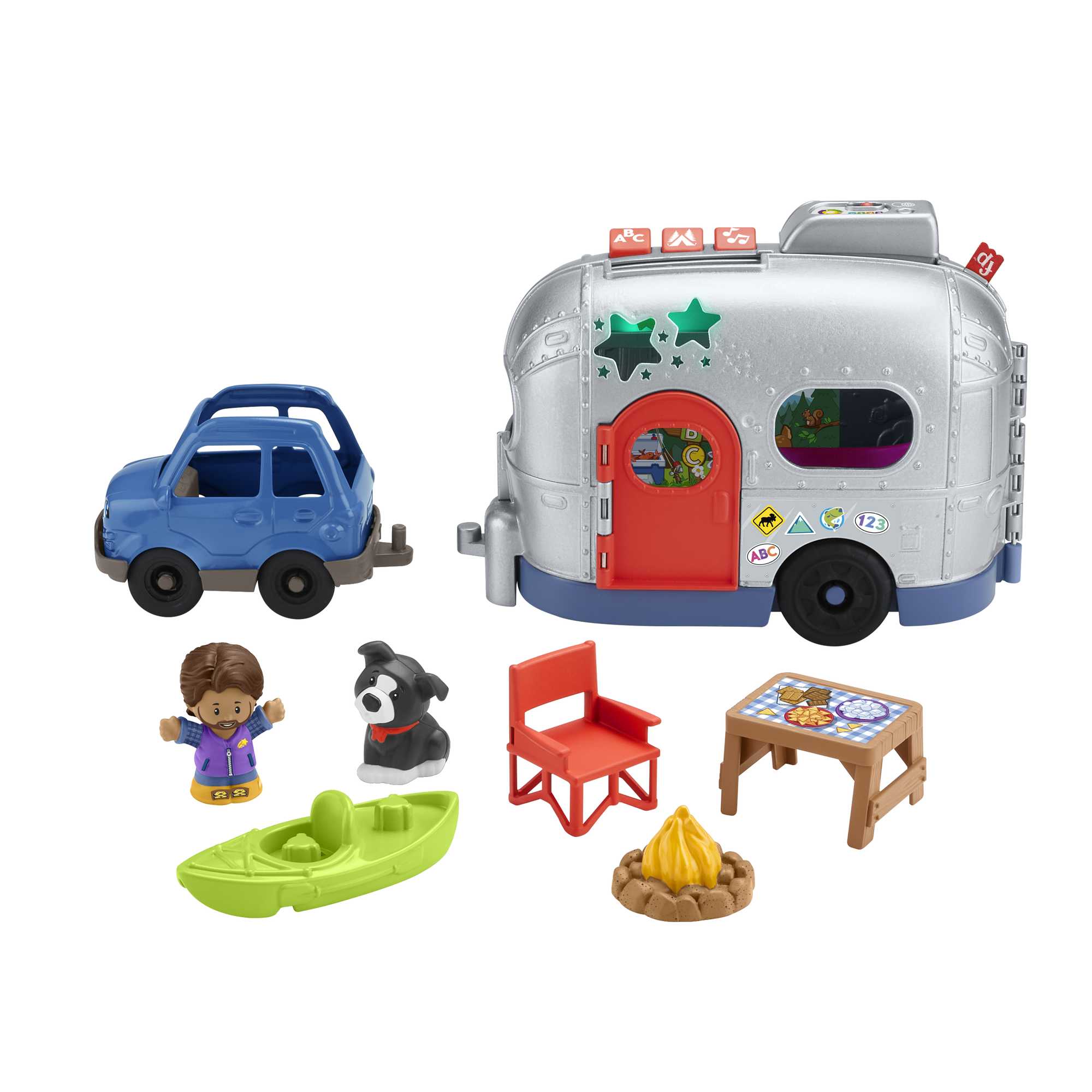 r9uga5g8wiqiwvplnlfp_ee59fb8a-d243-467c-96fb-99d106682a20 Little People Light-Up Learning Camper Playset - English & French Version - Image 1