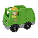 Fisher-Price Little People Recycle Truck & Character Figure Set For Toddlers, 2 Pieces - Image 5