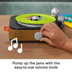Fisher-Price Rockin' Record Player Musical Toy For Preschool Pretend Play - Image 5