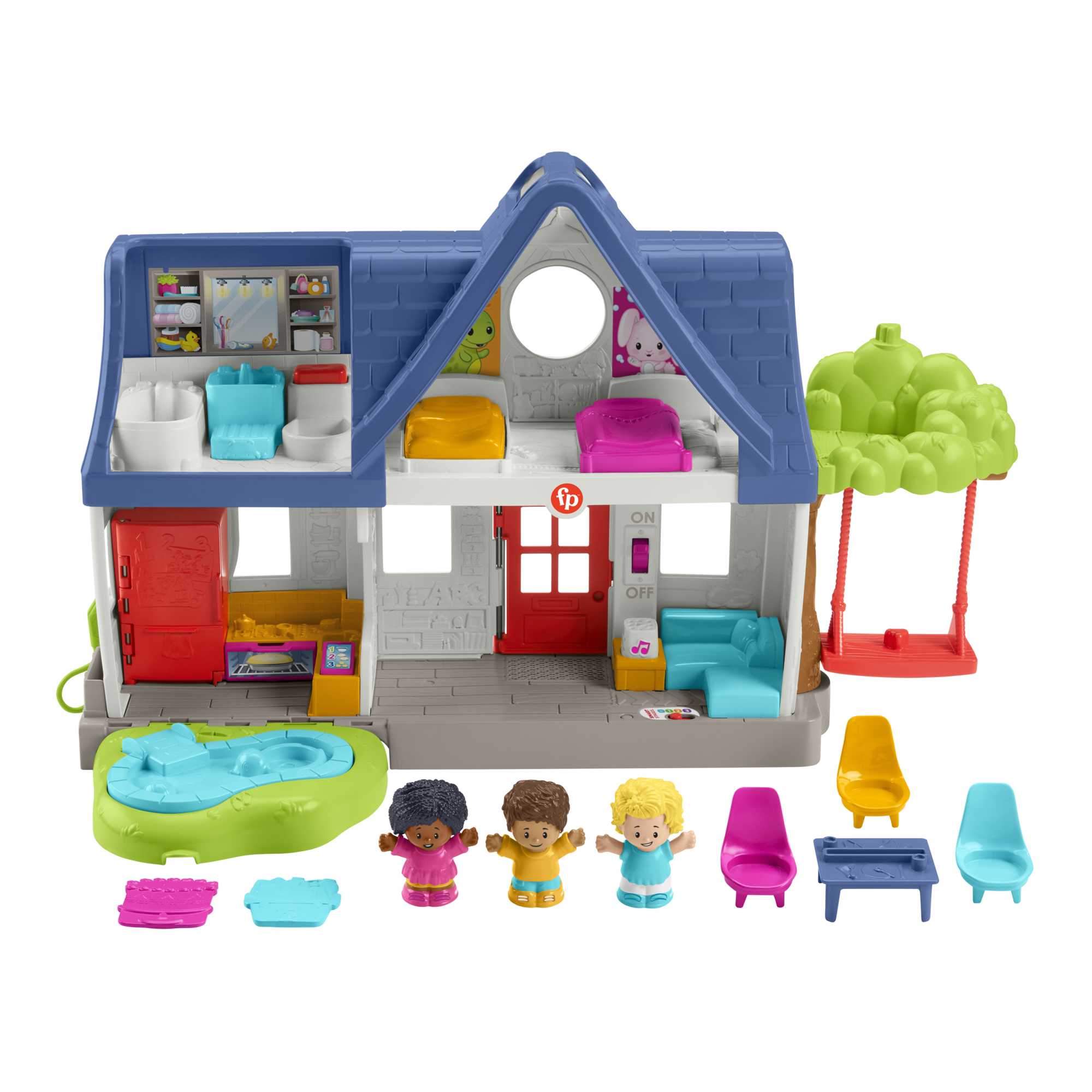 rftsm15sq4z9v1gzp4vt_fc850621-89a6-468b-b3ae-5b909d34988f Fisher-Price Little People Friends Together Play House Playset Toddler Learning Toy With Figures And Music - Image 1