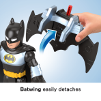 Imaginext DC Super Friends Batglider Batman XL Figure With Vehicle & Launcher, 5 Pieces - Image 5